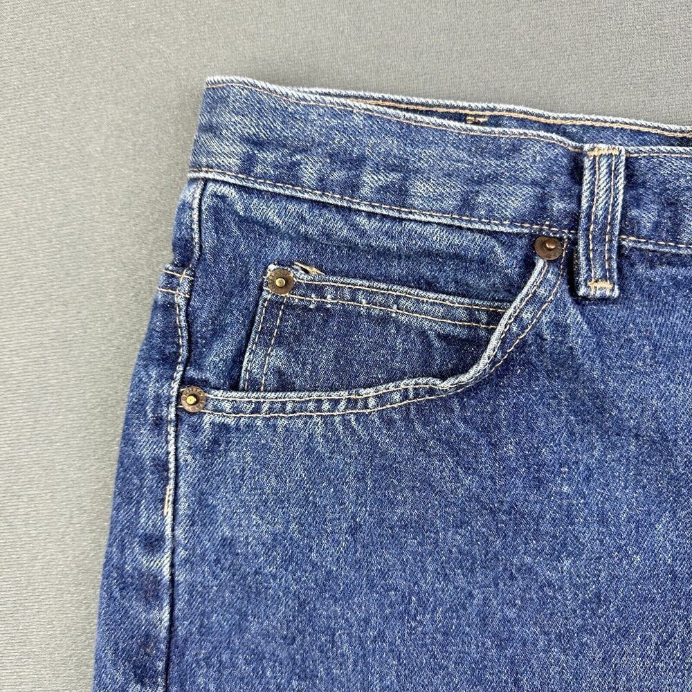 Vintage Brittania Cut Off Jean Shorts Jorts Womens 34 Blue High Rise Button Fly* - Picture 5 of 13
